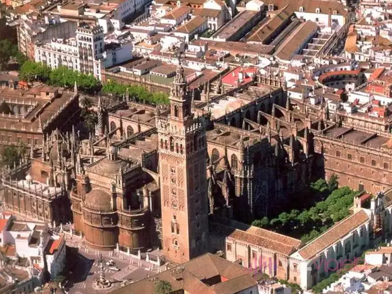 Catedral de Sevilla, vista aerea