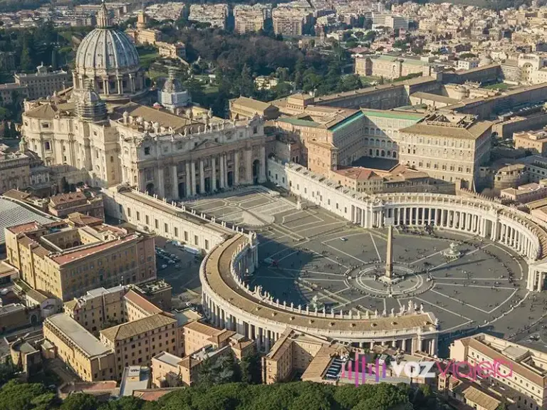 Vista aérea de la Basílica de San Pedro
