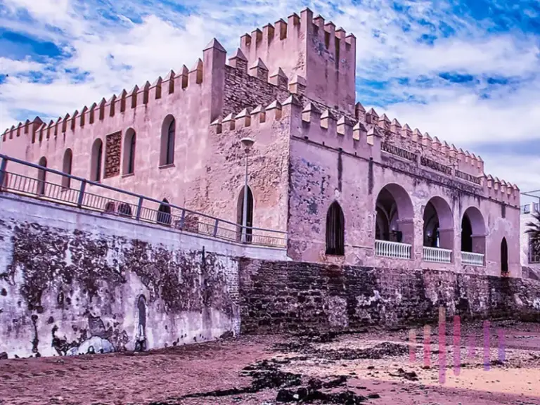 Castillo de Chipiona desde la playa