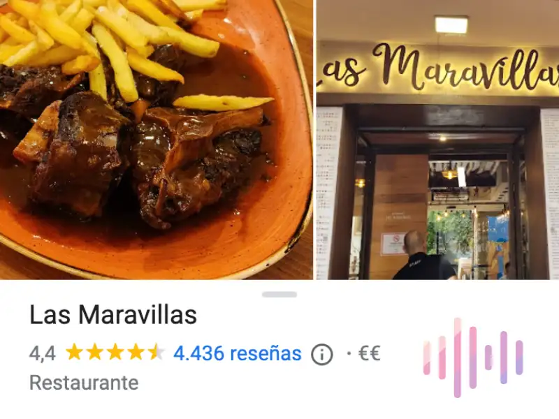 Ficha de Google de las Maravillas de Ronda