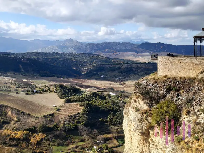 Vistas de Ronda desde el mirador.