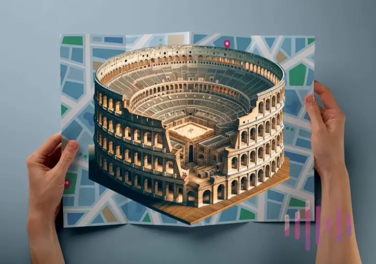 Mapa o Plano del Coliseo de Roma