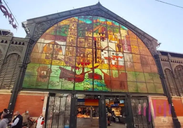 Fachada del Mercado Central de Málaga
