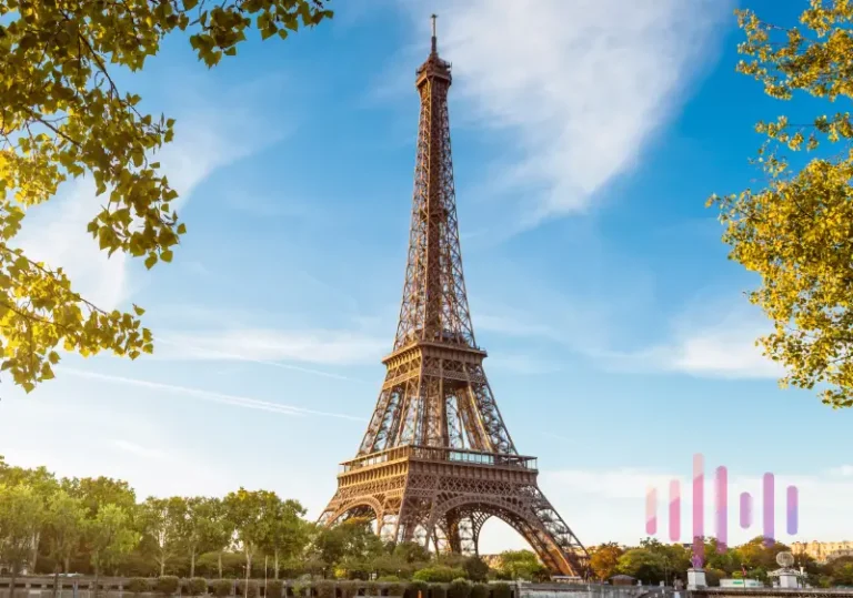 La Torre Eiffel de París.